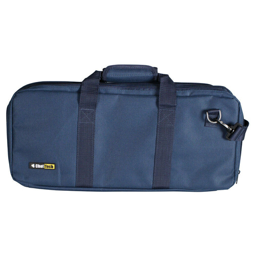 ChefTech 18 Pocket Knife Roll Storage Knives Bag w/Strap - Blue 