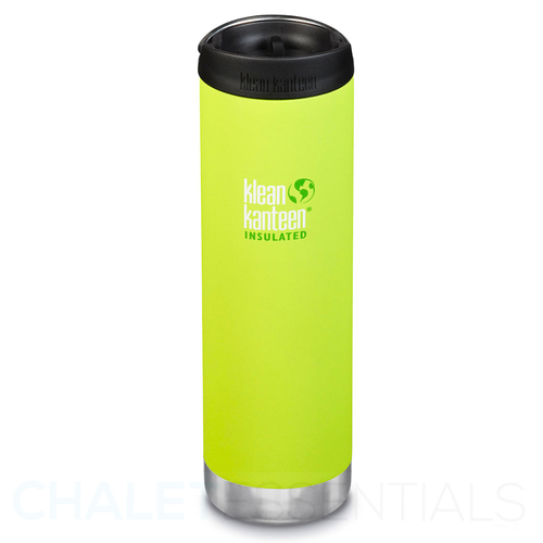 KLEAN KANTEEN TKWIDE INSULATED 20OZ 592ML LIME JUICY PEAR W/ CAFE CAP