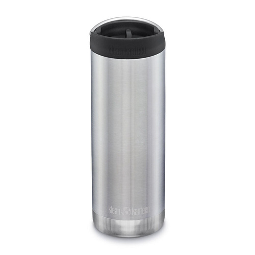 Klean Kanteen TKWide 16oz 473ml Insulated Brushed Stainless W/ Cafe Cap Bottle