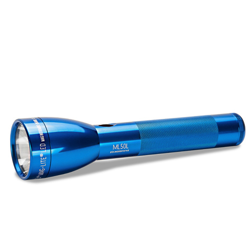 NEW MAGLITE 2C Cell ML50L BLUE LED Flashlight Made in USA