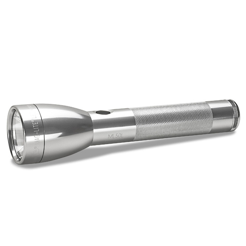 NEW MAGLITE 2C Cell ML50L SILVER LED Flashlight Made in USA