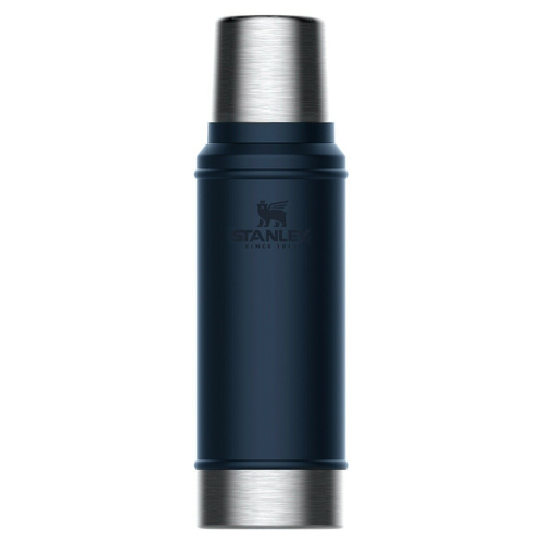 STANLEY CLASSIC VACUUM INSULATED 25OZ 750ML NIGHTFALL BLUE FLASK THERMOS BOTTLE