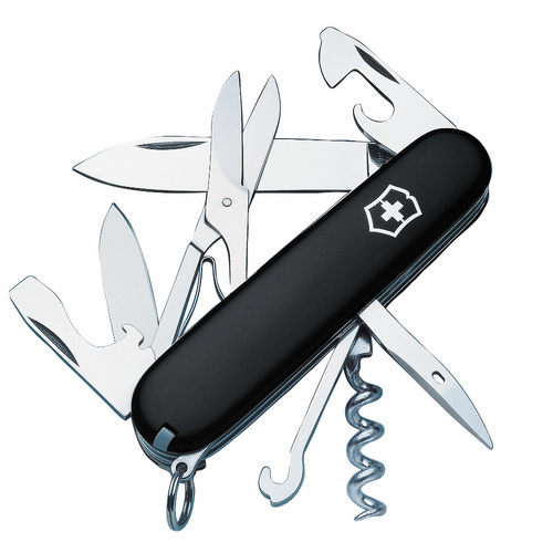 Victorinox Swiss Army Climber Black Pocket Knife - 14 Functions