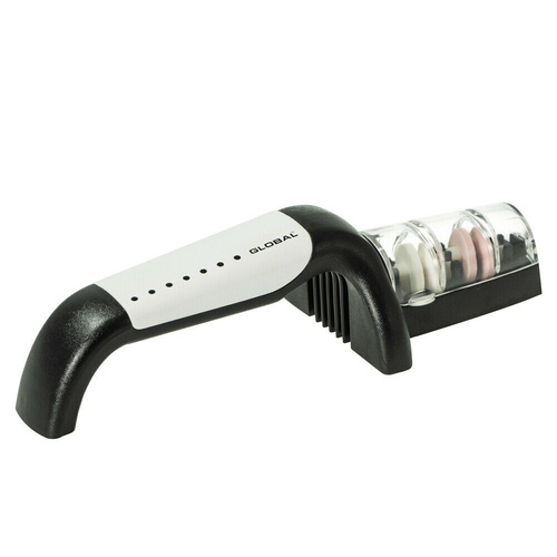 New Global 2 Stage Water Knife Sharpener Made in Japan -  White