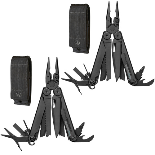 Leatherman Wave Plus Black Multi Tool & Molle Sheath Set of 2