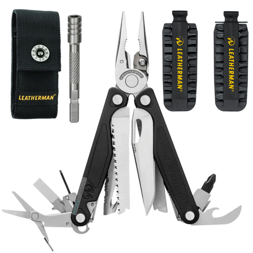 Leatherman CHARGE + PLUS Multi-Tool & Nylon Sheath & Bit Kit & Extender
