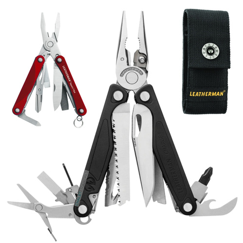 Leatherman CHARGE + PLUS Multi-Tool & Nylon Sheath & Squirt Red