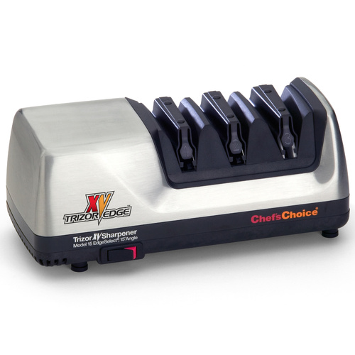 Chef's Choice Trizor XV 15 Professional Electric Knife Sharpener Grey Silver 