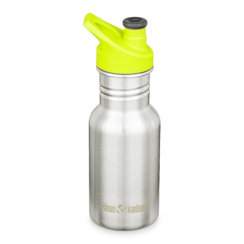 Klean Kanteen Kid 12oz / 355ml Classic Narrow w/ Sports Cap Water Bottle - Brushed Stainless