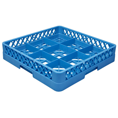 Caterrax 9 Compartment Glass Rack , 500 x 500 x 100mm