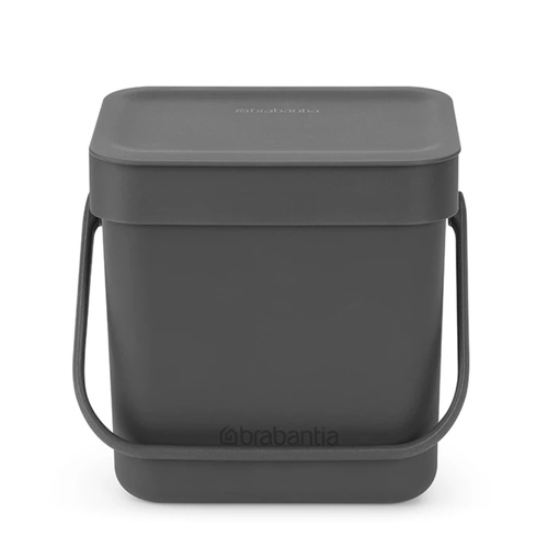 Brabantia Waste Bin Sort & Go 3 Litre , Grey