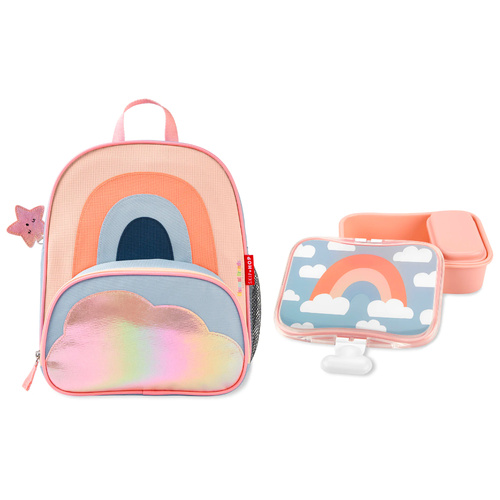 Skip Hop Backpack + Lunch Box 2pc Set - Rainbow
