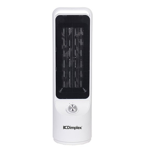 Dimplex 2kW Tall Ceramic Heater w/ Manual Controls , White / Black DHCERA20M