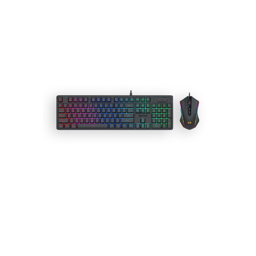 Redragon S107-RGB-BA Black Full Size RGB Membrane Keyboard Mouse Combo