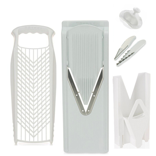 BORNER GERMAN V SLICER V3 & MULTI BOX & SAFETY HAT & 3 BLADE INSERTS & GRATER