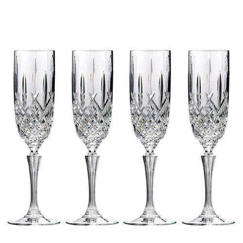 Marquis by Waterford Markham Crystalline Champagne Flute 266ml , Set of 4