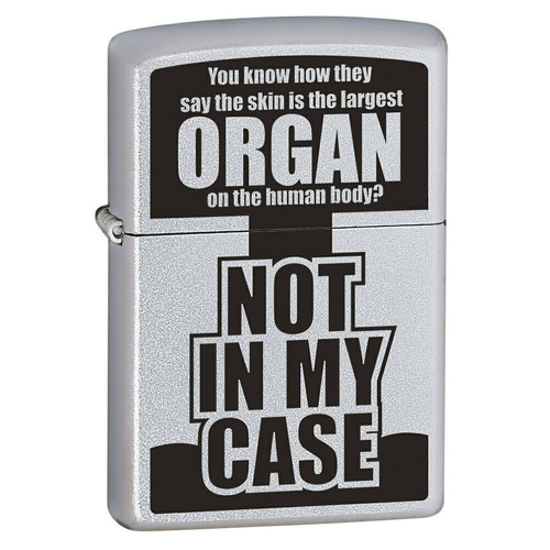 ZIPPO YOU KNOW HOW THEY SAY SATIN CHROME FINISH CIGAR CIGARETTE LIGHTER