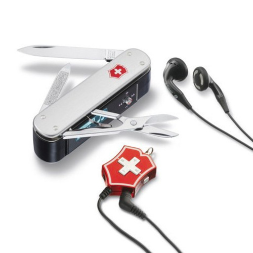 VICTORINOX SWISS ARMY KNIFE W/ SWISSBIT MP3 PLAYER