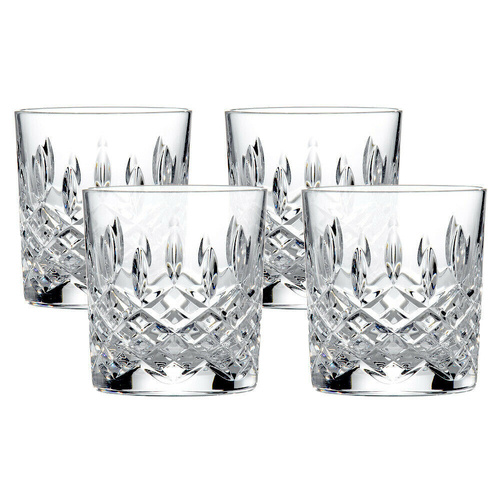Royal Doulton Highclere Premium Crystal Whiskey Tumbler 300ml , Set Of 4 Glasses