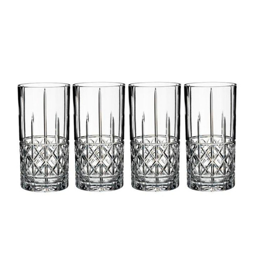 Marquis By Waterford Brady Crystalline Hi Ball Glasses 443ml , Set Of 4