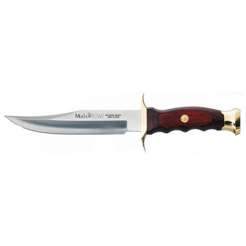 Muela Bowie 14 Fishing Hunting Knife , Coral Wood Handle YMBW14