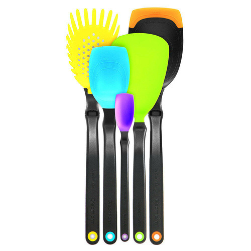DREAMFARM SET OF THE BEST 5 UTENSILS KITCHEN , MIXED PARY COLOURS
