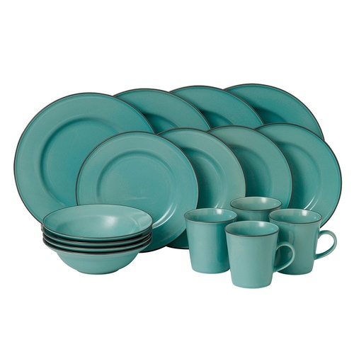 ROYAL DOULTON GORDON RAMSAY UNION STREET CAFE BLUE 16PC DINNER SET , SET OF 16