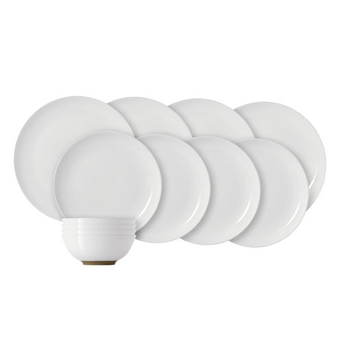 Royal Doulton Olio by Barber Osgerby White 12pc Dinner Set , Set of 12