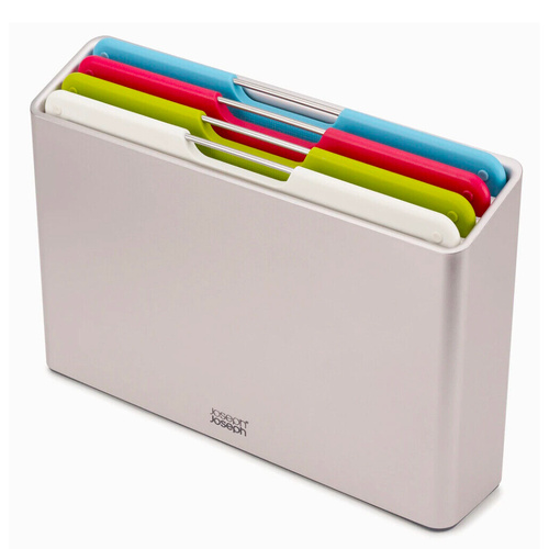 Joseph Joseph Folio 4 Piece Regular Chopping Board Set , Silver