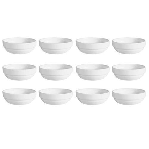 Australian Fine China Flinders Stackable Soup Bowl 113mm , Set of 12