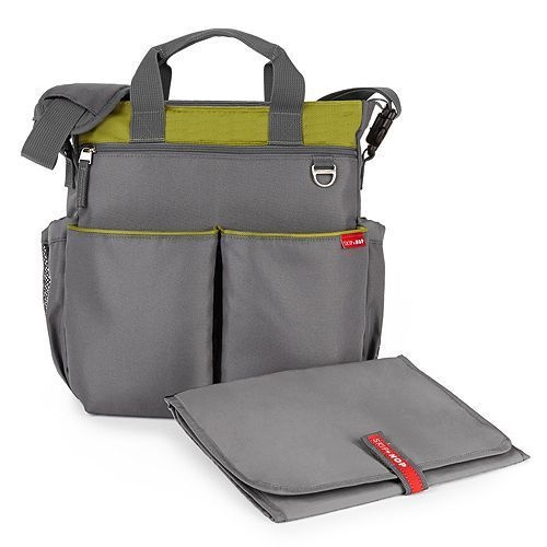 Skip Hop Dup Signature Nappy Bag + Changing Mat Lime 