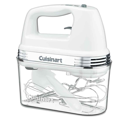 CUISINART POWER ADVANTAGE 9 SPEED HAND MIXER WITH STORAGE CASE WHITE 46240