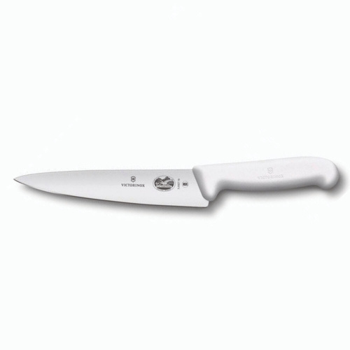 Victorinox Carving Cooks Knife 3cm Fibrox White Handle 5.2007.31