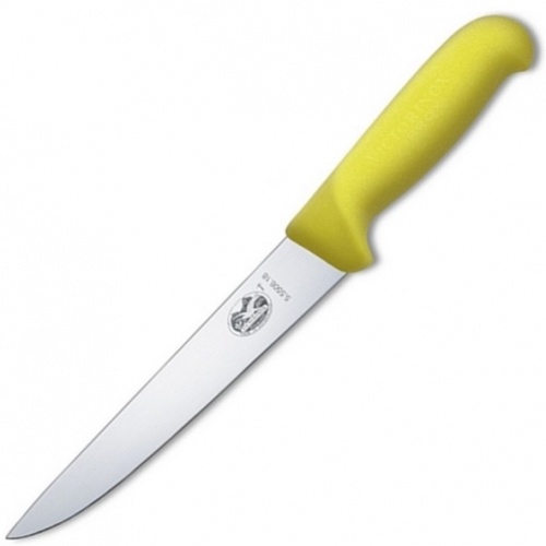 VICTORINOX 30CM FIBROX YELLOW HANDLE SLICING CARVING CHEF KNIFE 5.5508.30 