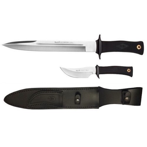 New MUELA SCORPION + PIG SKINNER COMBO + LEATHER SHEATH YMSCO26WSK