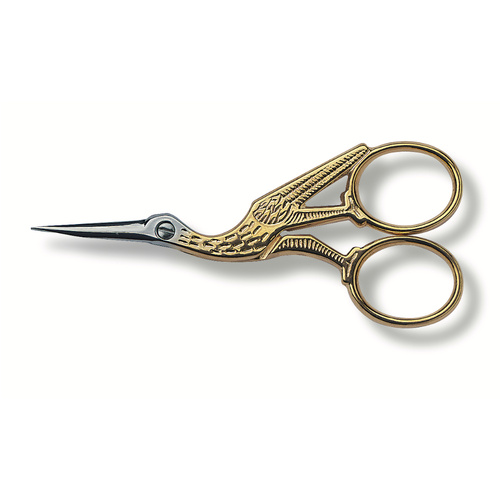 Victorinox Stork Embroidery 16cm Scissors Gold Plated , 8.1040.16