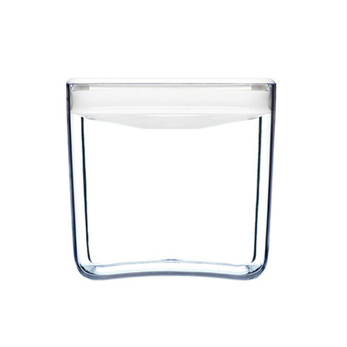 CLICKCLACK 1.9L PANTRY CUBE CONTAINER W/ LID WHITE 1900ML AIR TIGHT