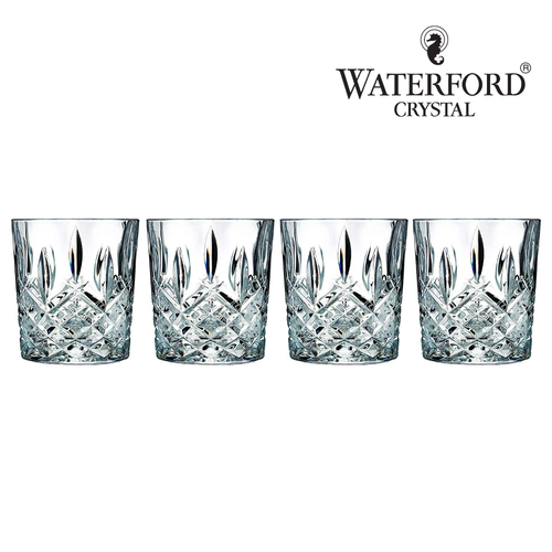 Marquis by Waterford Markham Crystalline Old Fashion Whiskey Tumbler Set of 4 