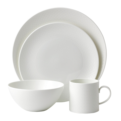 Wedgwood Gio 16pc Dinner Set of 16 , White
