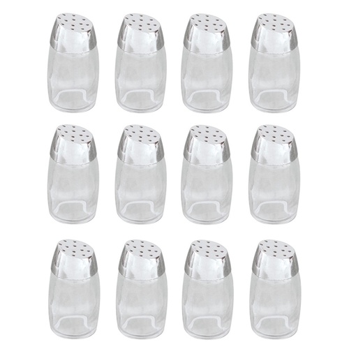 12 x Glass Salt and Pepper Shakers Squire 30ml
