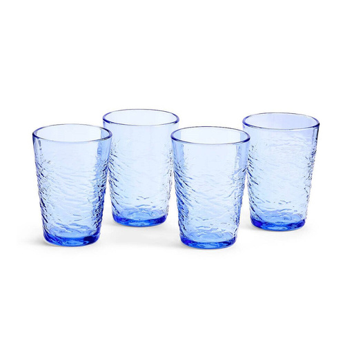 Royal Doulton Pacific 10th Anniversary Highball 500ml Set of 4 Blue