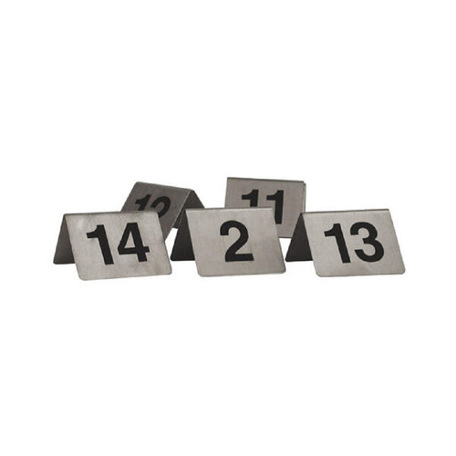 Trenton A-Frame Stainless Steel Table Numbers - 91-100