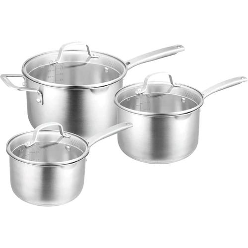 Pyrolux 3 Piece Radius 85 16cm, 18cm & 20cm Saucepan Set , 3pc