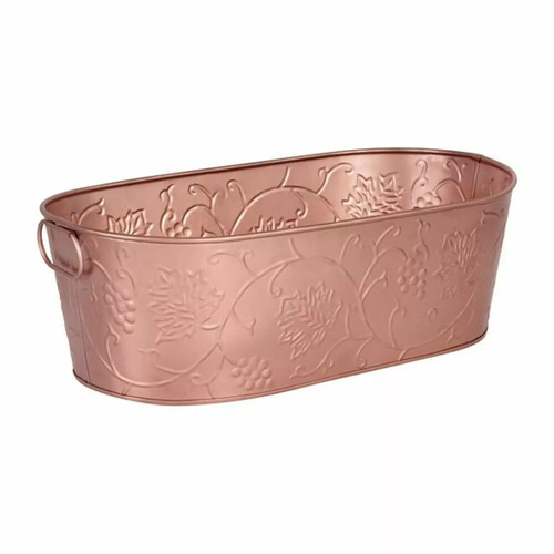 Moda Oval Beverage Tub Satin Copper Vine 545x290x178mm