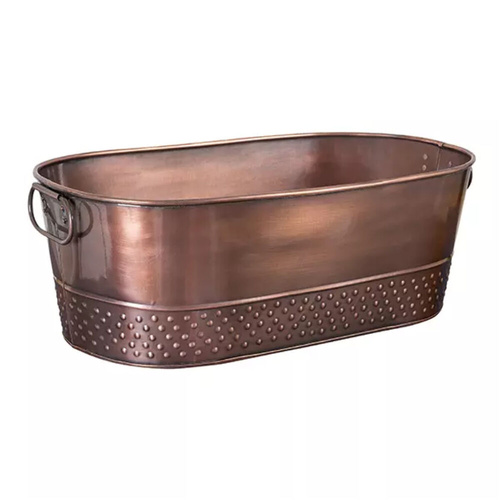 Moda Oval Beverage Tub Antique Copper 525x290x175mm