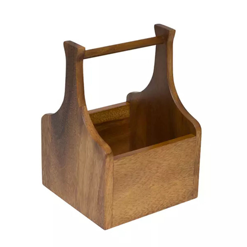 Moda Artisan Acacia Wood Cutlery Caddy 140x140x200mm