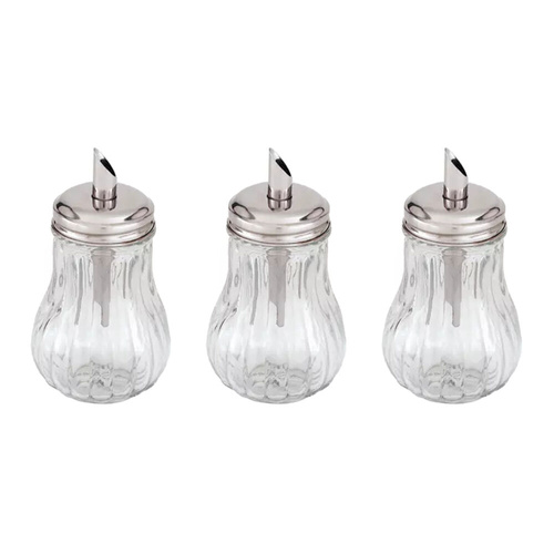 Trenton Glass Sugar Dispenser 285ml Tilt a Spoon Set of 3