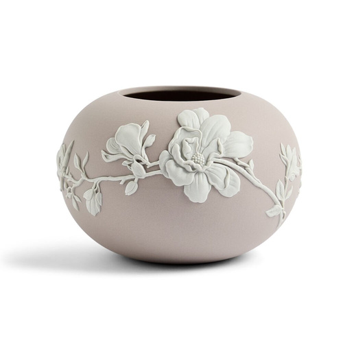 Wedgwood Magnolia Blossom Rose Bowl Mink 11cm