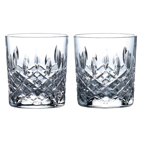 Royal Doulton Ashmere Crystal Whiskey Tumbler 290ml - Set of 2 Glasses