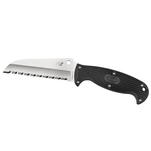 Spyderco Jumpmaster Lightweight Black H1 - Serrated Blade YSFB24SBK